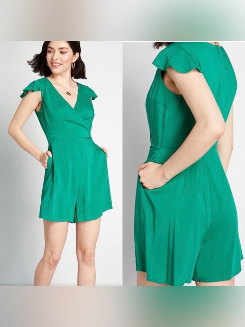 ⭐️2/$77⭐️ NWOT Collectif X Modcloth Titti Plain Playsuit